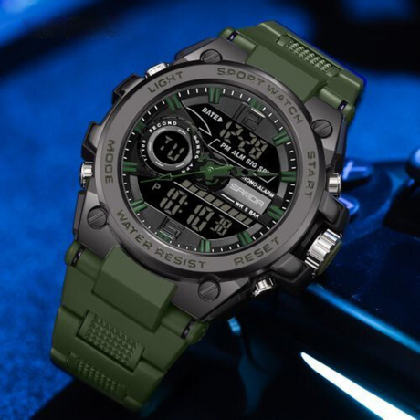 RELOJ SANDA VERDE/NEGRO SAN-3