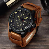 RELOJ CURREN  NEGRO/CAFÉ  CUR-1