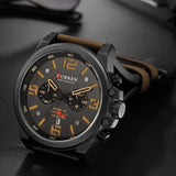 RELOJ CURREN  NEGRO/CAFÉ  CUR-11