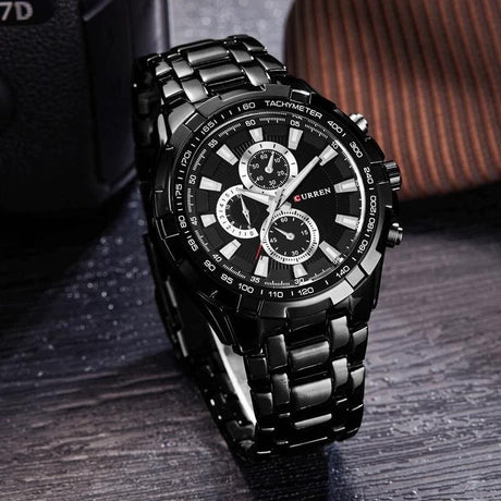 RELOJ CURREN  NEGRO/NEGRO  CUR-14