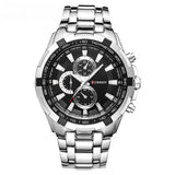 RELOJ CURREN  NEGRO/PLATEADO  CUR-15