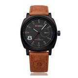 RELOJ CURREN  NEGRO/CAFÉ  CUR-16