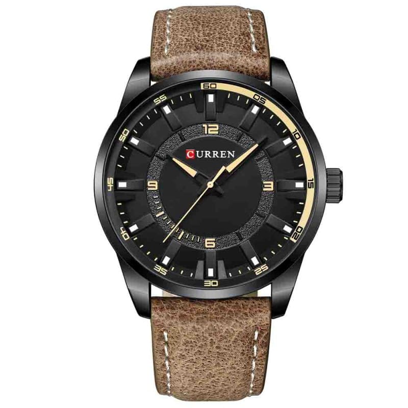 RELOJ CURREN  NEGRO/PARDO  CUR-19