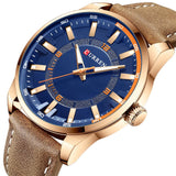 RELOJ CURREN  AZUL/CAFÉ  CUR-20