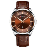 RELOJ CURREN  CAFÉ/PLATEADO  CUR-27