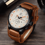 RELOJ CURREN  BLANCO/CAFÉ  CUR-3