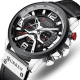 RELOJ CURREN  NEGRO/PLATEADO  CUR-31