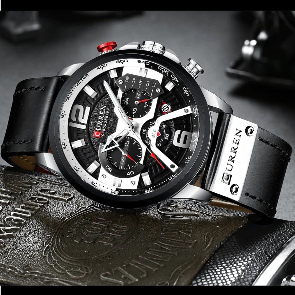 RELOJ CURREN  NEGRO/PLATEADO  CUR-31