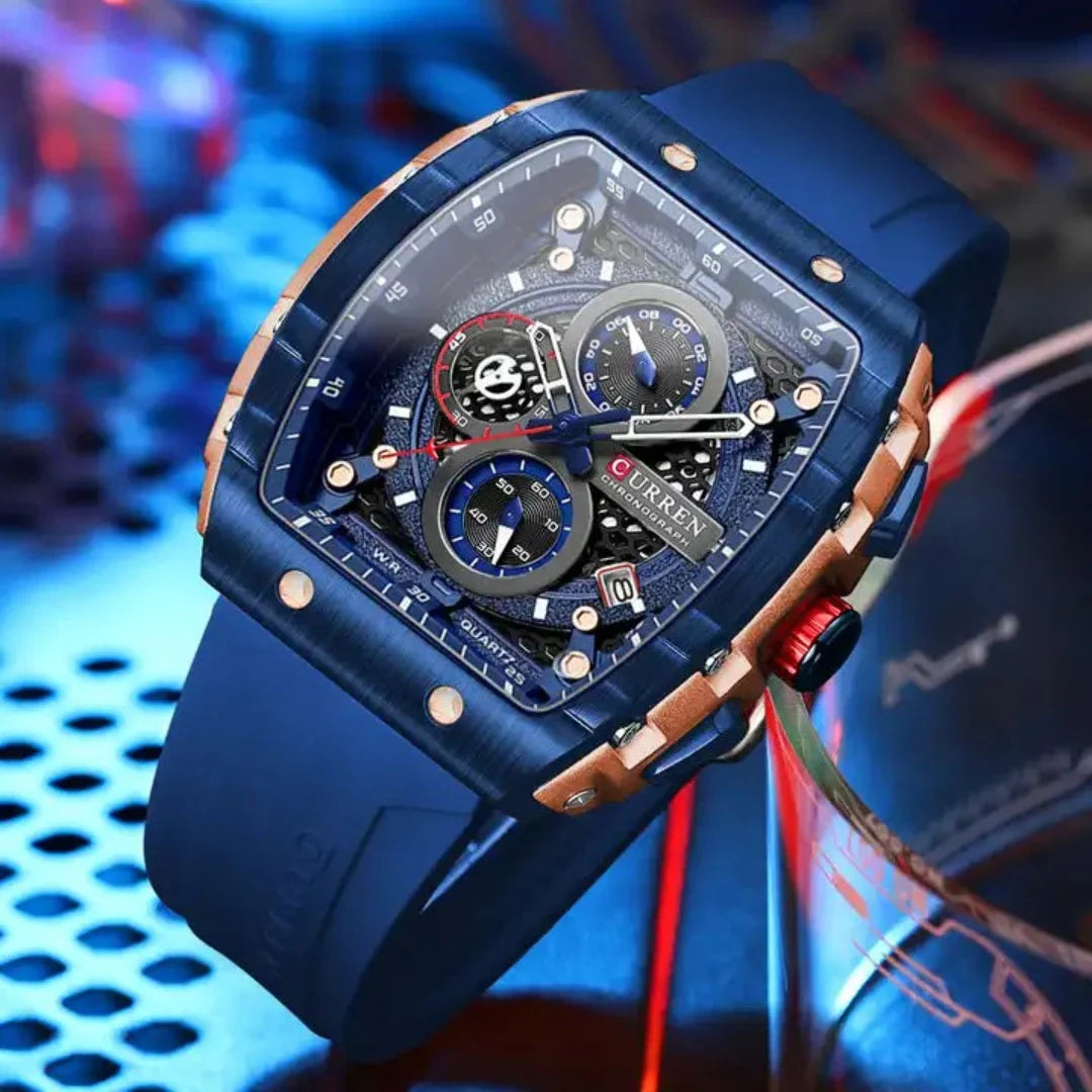 RELOJ CURREN  AZUL/AZUL CUR-35