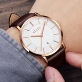 RELOJ OLEVS  BLANCO/CAFÉ  OLE-10