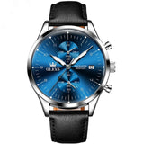 RELOJ OLEVS  AZUL/PLATEADO OLE-23