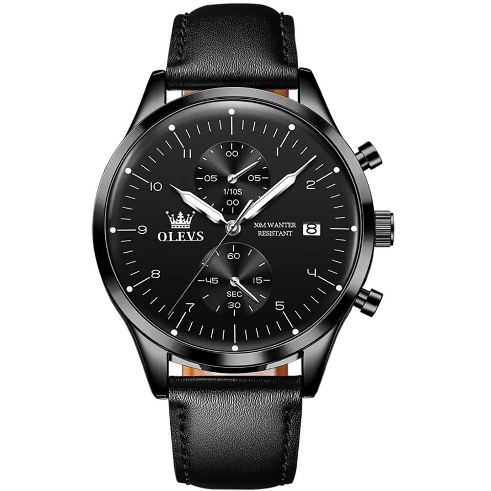 RELOJ OLEVS  NEGRO/NEGRO  OLE-24