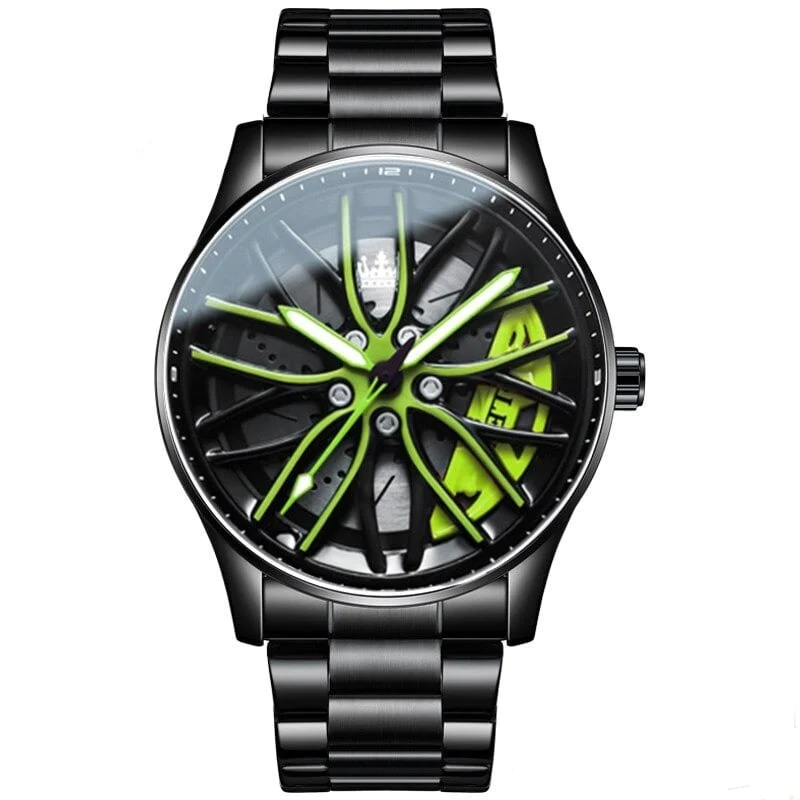 RELOJ OLEVS  VERDE/NEGRO  OLE-29