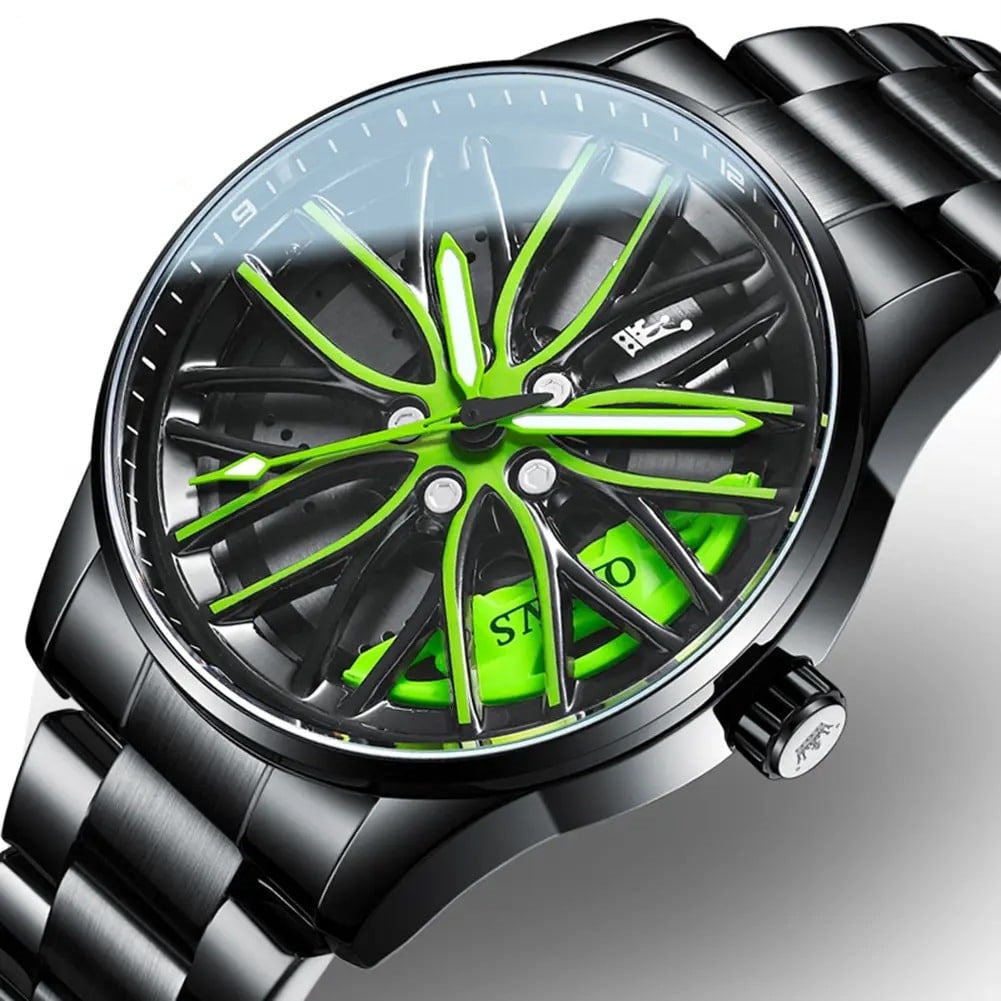 RELOJ OLEVS  VERDE/NEGRO  OLE-29