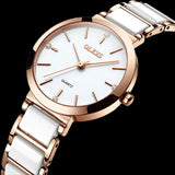 RELOJ OLEVS  BLANCO/DORADO  OLE-33