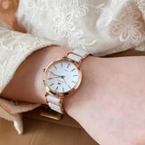 RELOJ OLEVS  BLANCO/DORADO  OLE-33