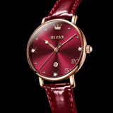 RELOJ OLEVS  ROJO/DORADO  OLE-35