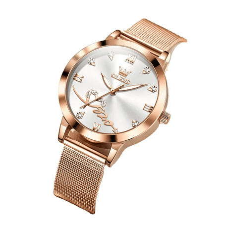 RELOJ OLEVS  DORADO/BLANCO  OLE-38