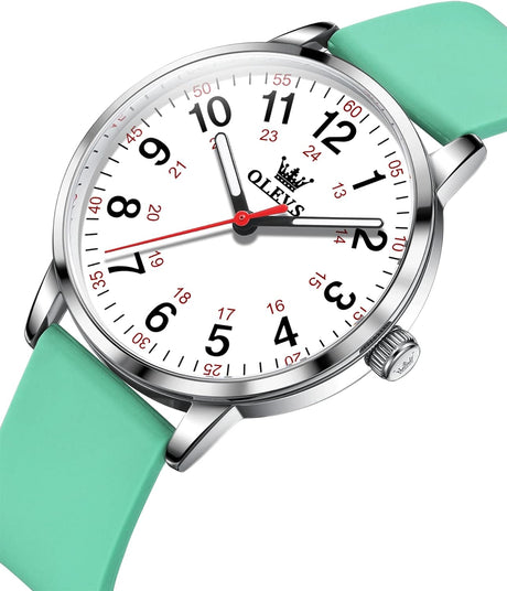 RELOJ OLEVS  BLANCO/VERDE  OLE-41