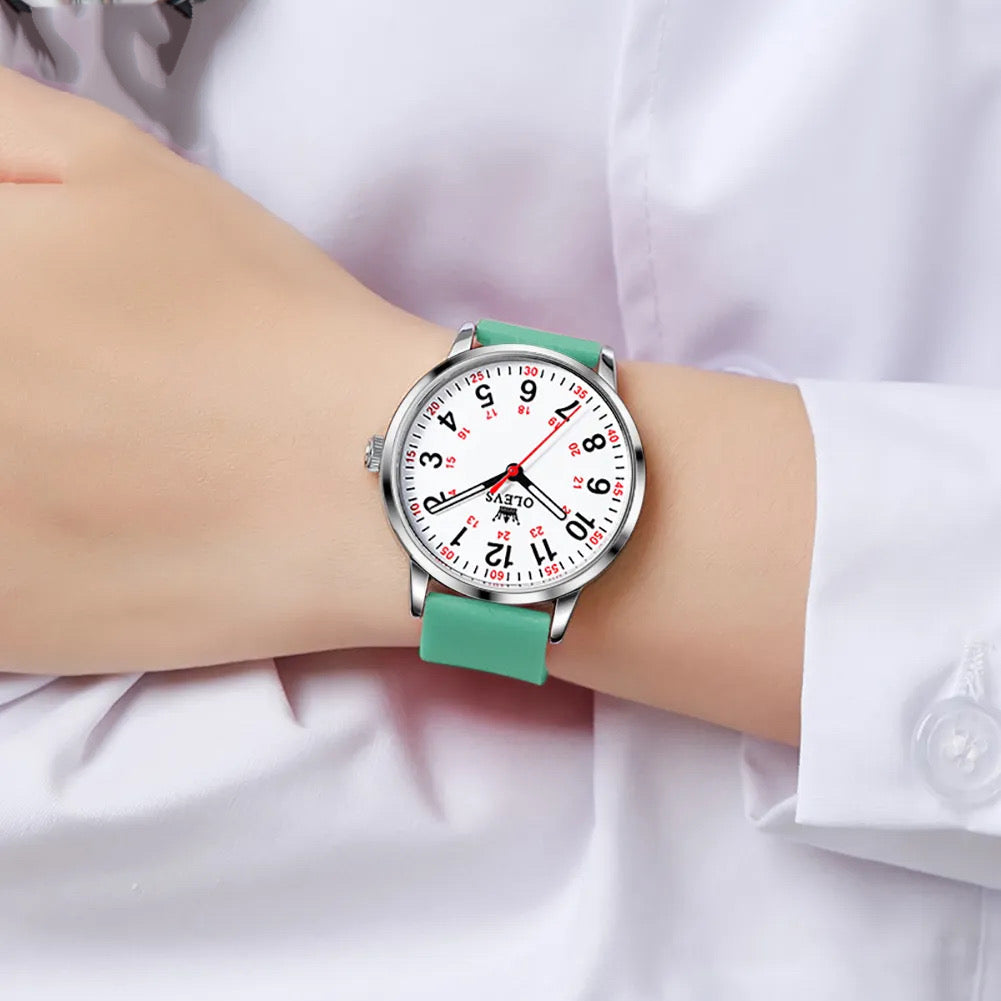 RELOJ OLEVS  BLANCO/VERDE  OLE-41