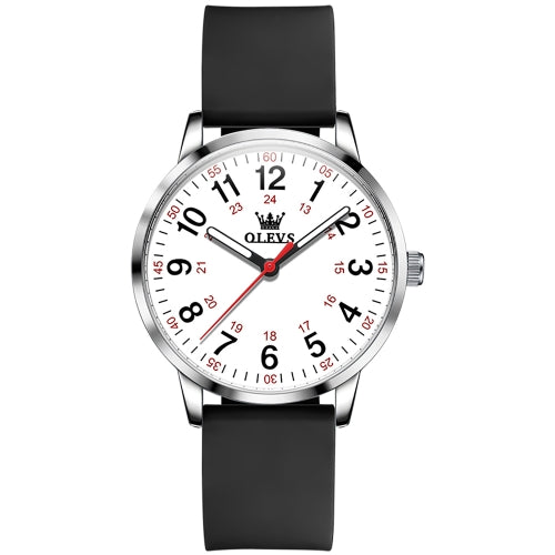 RELOJ OLEVS  BLANCO/NEGRO  OLE-42