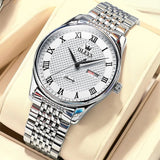 RELOJ OLEVS  BLANCO/PLATEADO  OLE-6