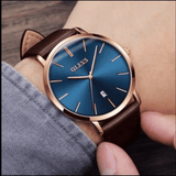 RELOJ OLEVS  AZUL/CAFÉ  OLE-8