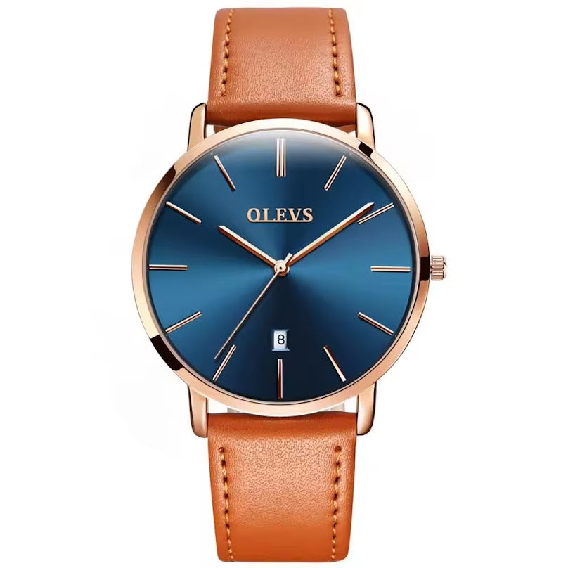 RELOJ OLEVS  BLANCO/CAFÉ  OLE-44